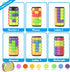 R.Y.TOYS Rotate and Slide Puzzle, Fidget Toys (Restore Order/Create Patterns) 8 Colors, 6 Layers, Brain Teaser