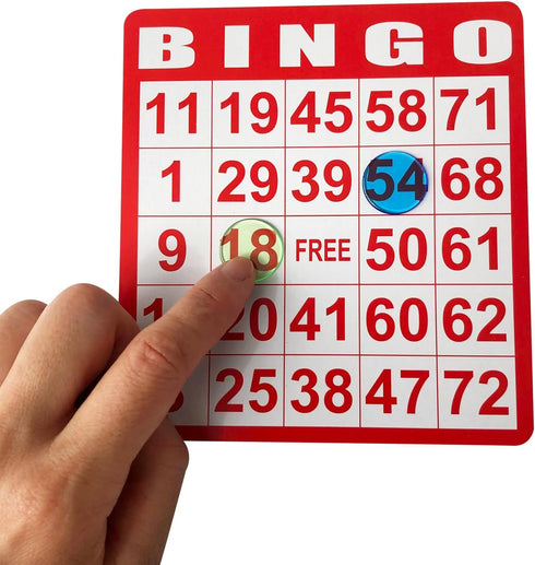 Yuanhe 50 Bingo Game Cards - Bingo Set for Kids Party, Paper Card Games for School and Family Activities