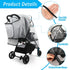 Clear Stroller Rain Cover, Universal Stroller Cover Breathable, Foldable Travel Weather Shield, Waterproof Windproof