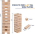 Megwoz 57 4.2FT Giant Tumble Tower Games for Kids and Adults Blocks New Zealand Pine Wooden Blocks Stacking to Over