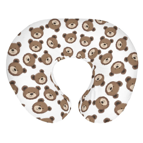 Neutral Boho Bears Baby Nursing Pillow Covers for Boy Girl Cute Brown