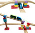 20 Pack 3+ Wooden Train Track Accessories, pcs Wooden Track Connector, Compatible with All Major Brands Wood Train