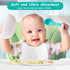 12 Pack-Microfiber 7 9 Inch HOMEXCEL Baby Washcloths Coral Fleece Baby Bath Face Towel x Extra Absorbent Soft Burp