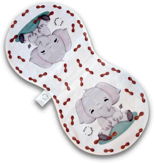 K & C Baby Bib and Burp Cloth Set - Soft Plush Bibs and Burp Cloths, 2 Pack