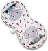 K & C Baby Bib and Burp Cloth Set - Soft Plush Bibs and Burp Cloths, 2 Pack