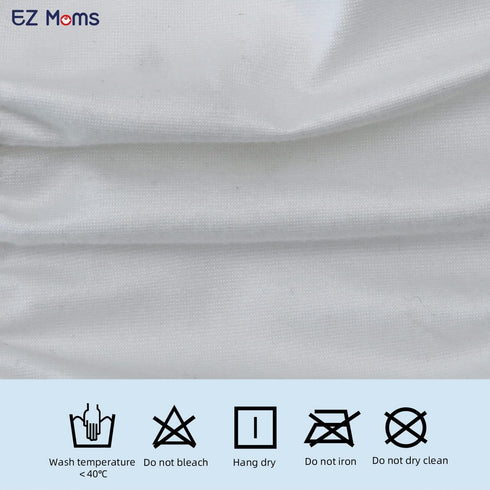 4 Packs 2T EZ Moms Plastic Pants for Toddlers Cloth Diaper Covers Soft Reusable Portable Rubber Pants for Toddlers Boys