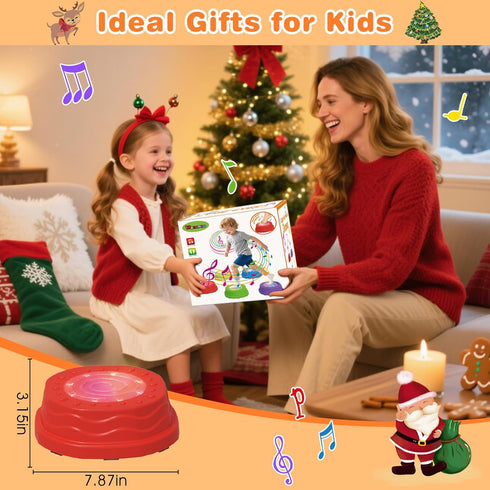 3 4 5 6 7 3-5 4-8 Music & Light up Stepping Stones for Kids, Non-Slip Toddler Balance Stepping Stone for Year Old