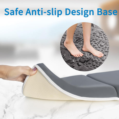 Elbow Set, 1.5 inch JJGoo Bath Kneeler with Rest Pad Kneeling Pad Mat for Bathtub Baby Bathing Parents, Painless Foam