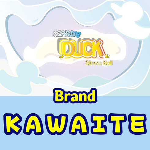 Kawaite (Set 2) Stretchy Stress Relief Balls of Duck Squeeze Ball Squishy Fidget Toys for Kids and Adults | Anxiety