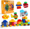Creative Building Blocks - 116 Pieces Large-Size Blocks, Build Train Animal, Ideal