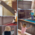Child Safety Net - 10ft L x 2.5ft H, Sturdy Mesh Fabric Material for Kids/Pet/Toy, Balcony, Patios, Railing (Brown)