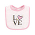 Hudson Baby Unisex Cotton Bibs, Love Design, One Size