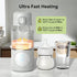 APZOKI 100W 13.5oz Portable Baby Bottle Warmer for Breast Milk, Fast Heating & Precise Temp Control for Formula, Water