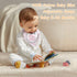 Set Baby Shower Gifts, Baby Girl Gifts Newborn Blanket Elephant Lovey Baby Security Blanket Wooden Rattle Toy, Funny