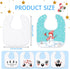 12 Pieces Sublimation Blank Baby Bib Heat Press White Baby Bib Printable Reusable Dribbler Bib Stain and Odor Resistant Feeder Drool Bib for Infant Newborn DIY Creative Design, 30 x 27 cm