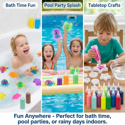 Bonding(12Solid+6Glow+4Sparkling+2Pearlescent) Magic Water Elf Refill Kit for Kids,DIY Glow Magic Elves Refills,Safe