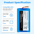 Replacement for Infant Optics DXR-8 Pro Battery Sp 554478 3.85V 2800mAh Lithium Ion Battery (Not Compatible with DXR-8 Baby Monitor)