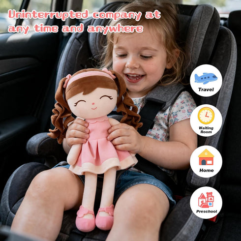 16inch, Soft Baby Doll Toys Baby Rag Doll for One Year Old Girl Birthday Gift,Princess Style Plush Toys for Toddler