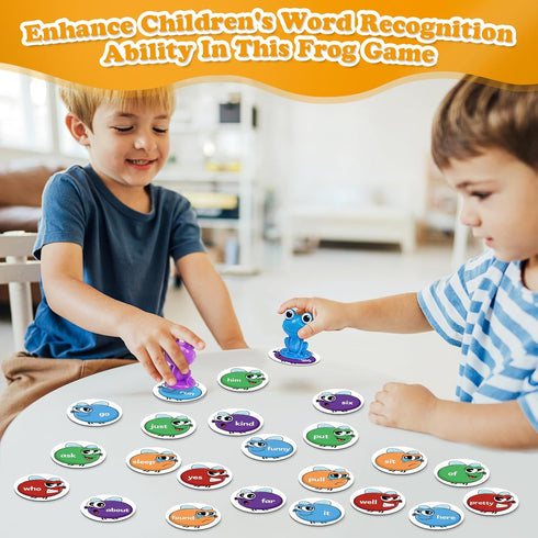 1st, 2nd, 3rd Torlam Sight Word Games Frog Site Words Educational Flash Cards Kindergarten Phonics Learning Games Toys