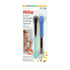 Nuby 2-in-1 Hot Safe Feeding Spoons, 2-Pack for Babies 6+ Months (Blue and Aqua)