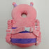 Newvenper Backpack, Baby Head Protector Toddler Padded Carrier With Elasticated Wear (Pink Butterfly)