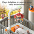0-3, 6-9 Tumama Baby Crib Mobile with Projection Night Light, Music and White Noise, Soft Plush Mirror Hanging Toys