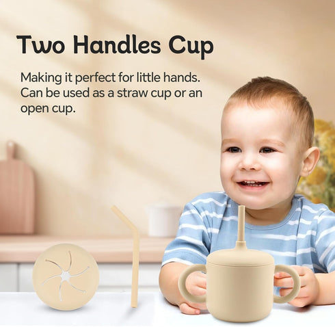 Set, set, Silicone Baby Feeding Baby Feeding Essentials, Baby Suction Bowl, Plates, Bib, Spoons Baby Led Weaning