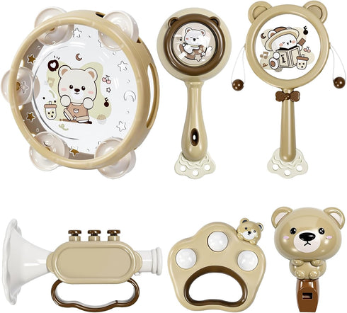 Baby Musical Toys for Toddlers 1-3: 6pcs Montessori Kids Musical Instruments Infant