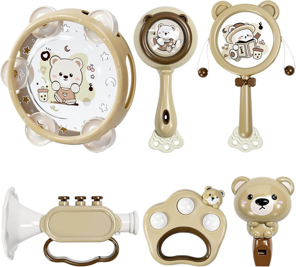 Baby Musical Toys for Toddlers 1-3: 6pcs Montessori Kids Musical Instruments Infant