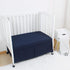 CaSaJa Microfiber 3 Pack Porta Mini Crib Sheets, Soft Breathable Playard Playpen Sheets Set, Navy Gray