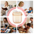 Generic Powder Formula Dispenser - Airtight Food Storage Reserve Box Holder | Sealed Portable Formula Dispenser | Rice