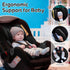 2 Infant Car Seat Insert with Headrest for Preemie to Toddler, Thickened Baby Car Seat Head Support for Side Impact