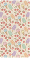 Jynexis Ice Cream Cherries Beige Pattern Baby Crib Sheets, Cotton Fitted Crib Sheet,