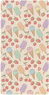 Jynexis Ice Cream Cherries Beige Pattern Baby Crib Sheets, Cotton Fitted Crib Sheet,