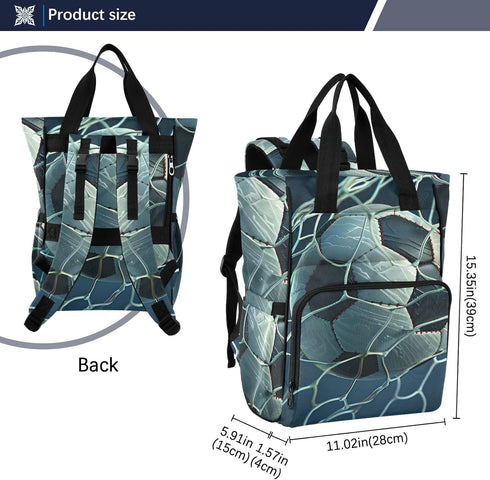 SUABO Backpack Baby Diaper Bag Ball in The Net Pictogram Large Bag Waterproof Travel Diaper Bags for Moms and Dads