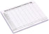 50 Yellow Mountain Imports Mexican Train Dominoes Scorepad - Sheets