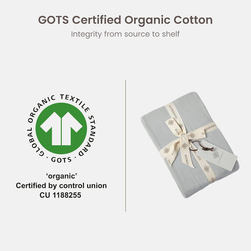 33" 17", 4 Inch Pack 2 Bioweaves Organic Cotton Muslin Bassinet Sheet, GOTS Certified Extra Soft Fitted Sheet