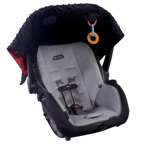 Hudson Baby Unisex Baby Reversible Car Seat and Stroller Canopy, Buffalo Plaid, One Size