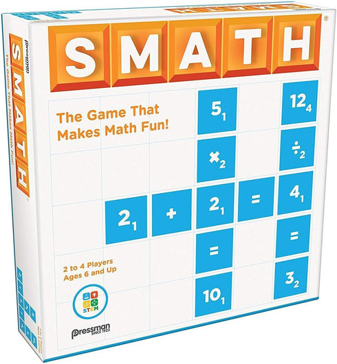 Pressman SMATH - The Game That Makes Math Fun! Multicolor, 5" Board Game