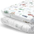 Pobibaby - 2 Pack Premium Pack N Play Sheets Fitted for Standard