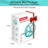Mombella Teething Toys 6-12 Months - 2 in 1 Snail Baby Teether & Rattle Toys, BPA FREE (Teal)