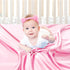 Pro Goleem Satin Soft Crib Sheet for Baby with Sensitive Hair, Silky Pink Fitted Sheet 52’’x28’’x8’’ for Girls