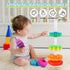 Spinning Stacking Toys - Rainbow Tower, Kids Stackable Spinning Toy for Toddlers, Educational Toy