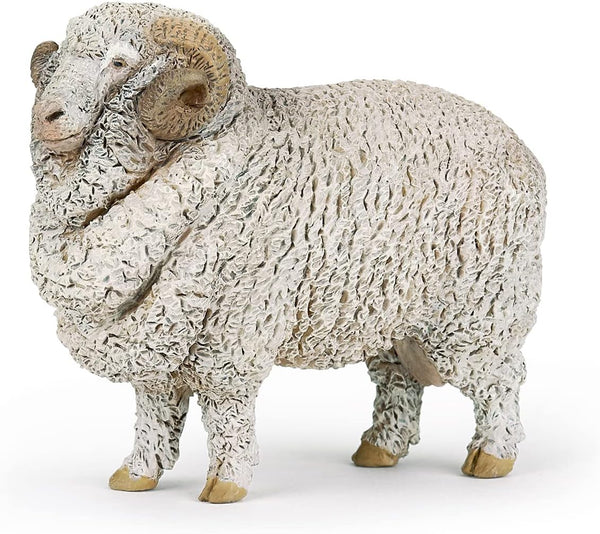 Papo - Hand-Painted - Merinos Sheep Figurine - Farmyard Friends - 51174 - Collectible - Suitable for Boys and Girls 3+