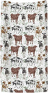 ZoUbqchY 32''16'' Watercolor Cows Green Leaves Baby Changing Pad Covers for Boys Girls Cow Yak Cattle Farm Animal