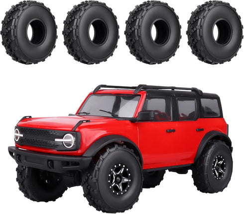 HobbyPark 62x21mm 1.0 Sticky Tires, S5 Super Soft All Terrain Tires for TRX4M AX24 SCX24 1/18 1/24 RC Crawler