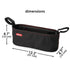 Diono Buggy Buddy Universal Stroller Organizer, Black, with Cup Holders and Zippered Pockets