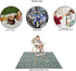 Joyo roy 135x140 cm Baby Floor Mat, Splat Mat High Chair Waterproof Play Mat for Toddlers, Dining Table High Chair Mat