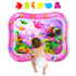 Extra Big Infant Toys, Baby Pink Water Play Mat, Tummy Time Toys, Fun Early Development Activity Play Center (39.5x31.5