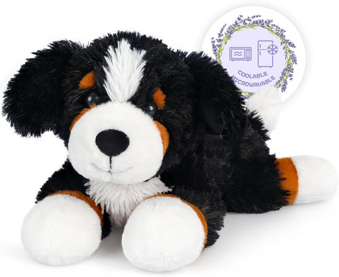 SuzziPals Heatable & Coolable Bernese Mountain Dog Stuffed Animal, Heating Pad Microwavable